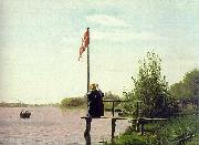 Christen Kobke View of Lake Sortedam USA oil painting reproduction